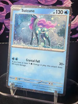 Pokemon TCG Suicune Cosmos Holo (026/094) Phantasmal Flames Plus Sticker Sheet - Image 1