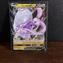 NM pokemon SWSH11: Lost Origin Holo Ultra Rare Hisuian Goodra V 135/196 - Image 1