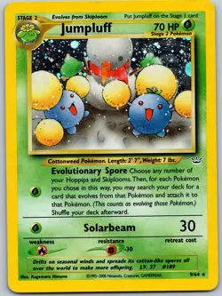 JUMPLUFF POKEMON NEO REVELATION 9/64 RARE MP HOLO UNLIMITED HOLO - Image 2