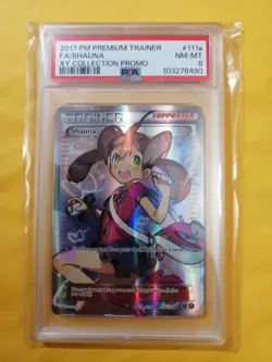 Pokemon Shauna Full Art Trainer 111a/124 XY Promo English PSA 8 Near Mint - Image 1