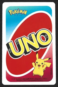 Pokemon 2020 UNO Mewtwo Blue Asia Back #9 Mattel Near Mint/Mint - Image 2