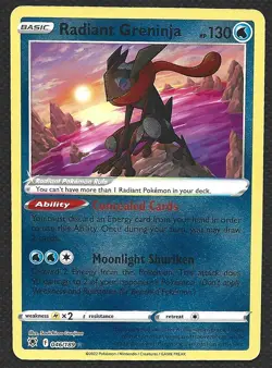 Pokemon Radiant Greninja 046/189 Holo Astral Radiance Near Mint Mint - Image 1