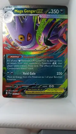 Mega Gengar ex 056/094 Me02: Phantasmal Flames Double Rare Holo 350 HP Pokemon … - Image 1