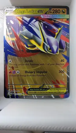 Mega Latias ex 100/132 Me01: Mega Evolution Double Rare Holo 280 HP Pokemon TCG - Image 1