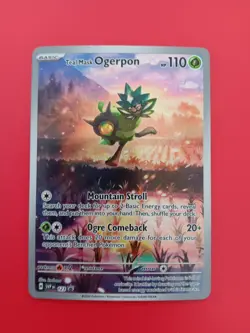 Pokemon Teal Mask Ogerpon 123 Sv: Scarlet & Violet Promo Holo 110 HP Basic - Image 1