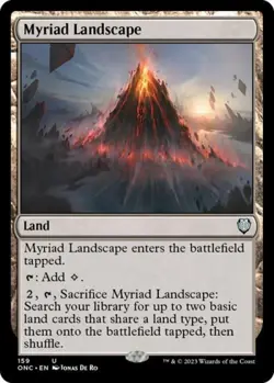Myriad Landscape - Light Play MTG Commander: Phyrexia: All Will Be One - Image 1