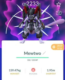 Pokemon Go PTC Acc, Guaranteed Lucky Armor Mewtwo - Image 1
