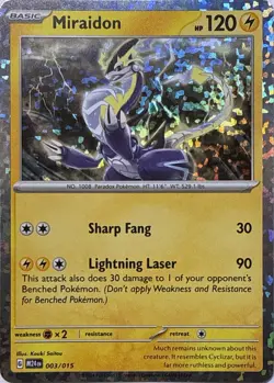 Miraidon 003/015 Holo Promo McDonald's Promos 2024 Pokemon NM/M - Image 1
