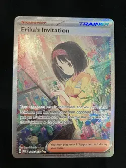Pokemon Erika's Invitation Trainer Full Art Holo 203/165 Scarlet & Violet 151 - Image 1