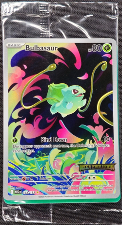 Bulbasaur - 133/132 - IR - Stamped Promo - Mega Evolution - Pokemon - SEALED - Image 1