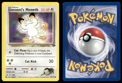 ✰ GIOVANNI'S MEOWTH 74/132 UNLIMITED COMMON GYM CHALLENGE POKEMON ✰ HP - Image 1