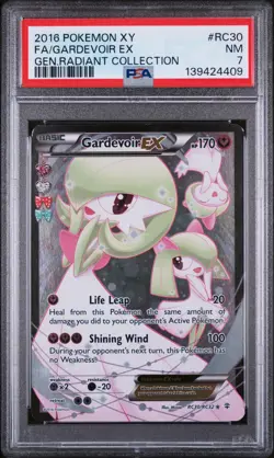 2016 POKEMON XY GENERATIONS RADIANT COLL #RC30 FULL ART/GARDEVOIR EX PSA 7 - Image 1