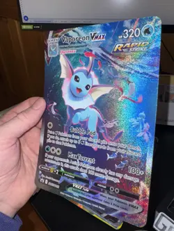 Vaporeon VMAX SWSH182 Jumbo Black Star Promo Oversized Pokemon TCG NM - Image 2