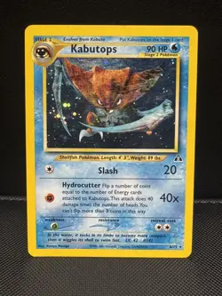 Pokemon TCG - Kabutops 💧 6/75 Neo Discovery 🛕 Holo ✨ Rare WOTC Card LP - Image 1