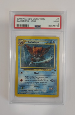Kabutops Neo Discovery Holo Rare Card 6/75 Pokemon TCG WOTC PSA 9 - Image 1