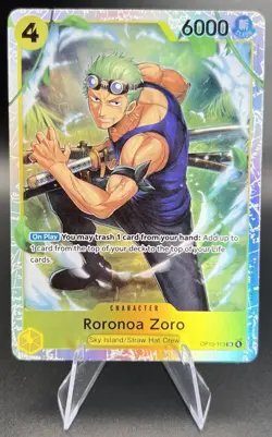 Roronoa Zoro SR OP15-113 ENGLISH ONE PIECE Card Adventure on KAMI’s Island OP15 - Image 1