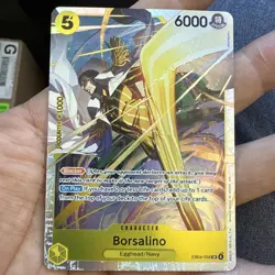 One Piece TCG - Borsalino EB04-058 SR -OP15 - Adventure on Kami's Island In Hand - Image 1