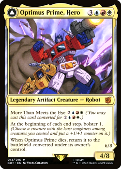 MTG Optimus Prime, Hero 13 Mythic Foil Transformers - Image 1