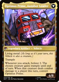MTG Optimus Prime, Hero 13 Mythic Foil Transformers - Image 2