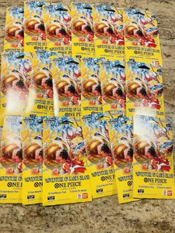 x18 One Piece OP15 EB04 Adventure on Kami's Island Sleeved Booster Packs Lot - Image 1