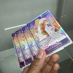 One Piece TCG English Sanji and Pudding EB02-035 SR NM/ M PLAYSET - Image 2