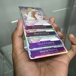 One Piece TCG English Sanji and Pudding EB02-035 SR NM/ M PLAYSET - Image 3