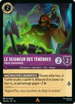Lorcana - Le Seigneur Des Tenebres - Goule triomphante - MINT/NMINT - FR - FOIL - Image 1