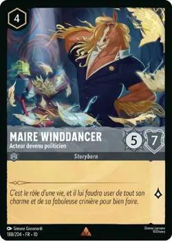Lorcana - Maire Winddancer - Acteur devenu politicien - MINT/NMINT - FR - FOIL - Image 1