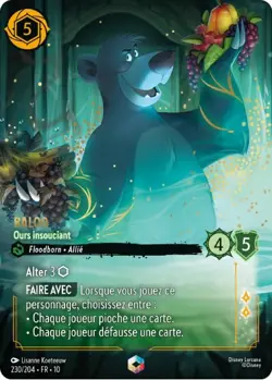 Lorcana - Baloo - Ours insouciant - MINT/NMINT - FR - FOIL - Image 1