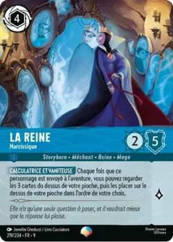 Lorcana - La Reine - Narcissique - Fabuleux Chapitre 9 - MINT/NMINT - FR - FOIL - Image 1