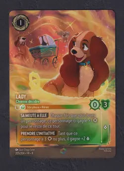 Lorcana - Lady - Chienne decidee - MINT/NMINT - FR - FOIL - Image 1