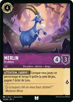 Lorcana - Merlin - En chevre - MINT/NMINT - FR - FOIL - Image 1
