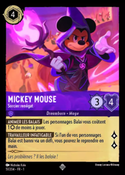 Lorcana - Mickey Mouse - Sorcier renegat - MINT/NMINT - FR - FOIL - Image 1