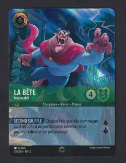 Lorcana - La Bete - Implacable - MINT/NMINT - FR - FOIL - Image 1