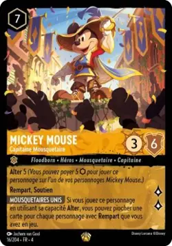 Lorcana - Mickey Mouse - Capitaine Mousquetaire - MINT/NMINT - FR - Image 1