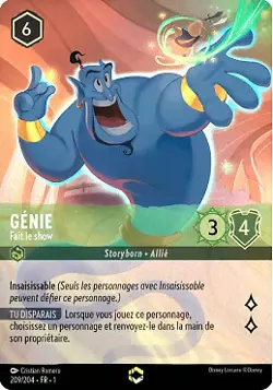 Lorcana - Genie - Fait le show - Premier Chapitre - MINT/NMINT - FR - FOIL - Image 1