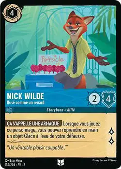 Lorcana - Nick Wilde - Ruse comme un renard - MINT/NMINT - FR - FOIL - Image 1