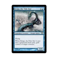WOTC MtG Champions of Kamigawa Keiga Tide Star (R) (Foil) VG - Image 1