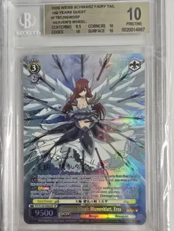 Weiss Schwarz Fairy Tail 100 Years Quest Erza Scarlet SP EN Beckett 10 - Image 1