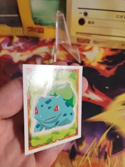 Pokemon Karte Card Bisasam Bulbasaur Merlin Sticker Vintage Rare Wotc NM- - Image 3