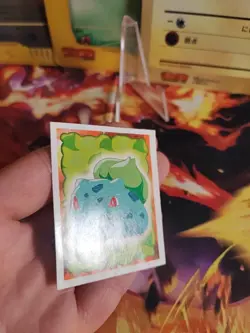 Pokemon Karte Card Bisasam Bulbasaur Merlin Sticker Vintage Rare Wotc NM- - Image 4