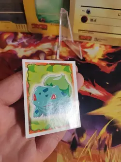 Pokemon Karte Card Bisasam Bulbasaur Merlin Sticker Vintage Rare Wotc NM- - Image 5