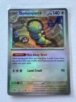 Pokemon Card Dudunsparce 080/131 Prismatic Evolutions MasterBall Rev - Image 1