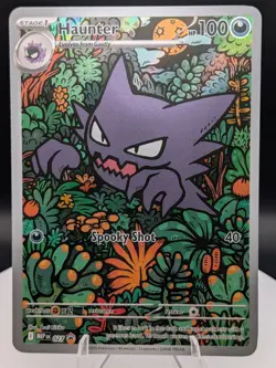 Pokemon TCG: Mega Evolution: Haunter (027) Black Star Promo Card (NM) - Image 1