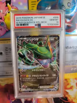 Pokemon Card Rayquaza Ex Mrayquaza Ex Battle Deck Xy Holo Japanese PSA 10 - Image 1