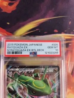 Pokemon Card Rayquaza Ex Mrayquaza Ex Battle Deck Xy Holo Japanese PSA 10 - Image 4