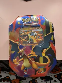 Pokemon Mega Charizard Tin 10 Card Capacity Standard Size Multicolor 2026 - Image 1