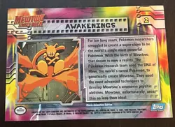 Awakenings #2 Topps Pokemon Movie Mewtwo Strikes Back Blue Logo Pokemon Card - Image 2