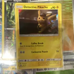 Pokemon Detective Pikachu SM190 Promo Basic Holo Card English 2019 HP 90 - Image 1