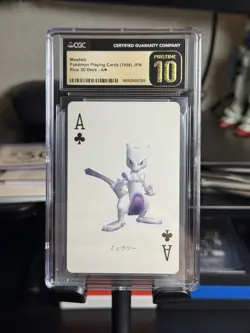 Mewtwo Pokemon Playing Cards (1998) JPN Blue 3D Deck CGC Pristine 10 - Pop 3 - Image 1